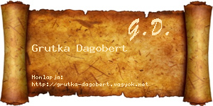 Grutka Dagobert névjegykártya